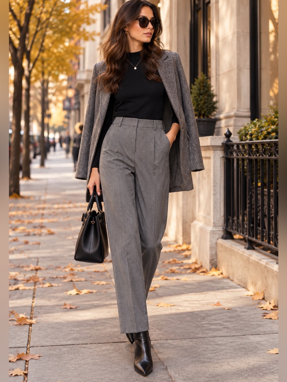 ✨ LOFT Tailored Gray Pants – Size 6 ✨